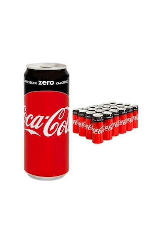 Coca Cola Zero Kutu 24 x 330 ML Coca Cola Zero Kutu 24 x 330 ML