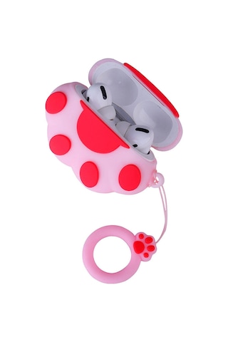 Mobilefix Air-pods Pro 2 Tpu Kabartma Figürlü İpli Airbag 37 Silikon Kılıf-kahverengi Kahverengi