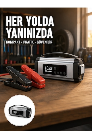 Mey İthalat Acil Durumlar İçin Çok Fonksiyonlu Araç Akü Takviyesi Hava Kompresörü Ve Güç Kaynağı Yeni Nesil