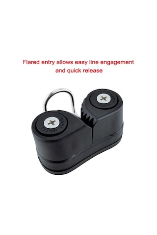 Konesam Nilon Kordon Tutucu 3-12mm Çapı İçin Otomatik Klem 300kg Maksimum Yük 6430 Oranj Spor Ve Deniz Malzemesi