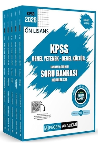 Pegem 2026 Kpss Ön Lisans Soru Bankası Çözümlü Modüler Set Pegem Akademi Yayınları Pegem 2026 Kpss Ön Lisans Soru Bankası Çözümlü Modüler Set Pegem Akademi Yayınları