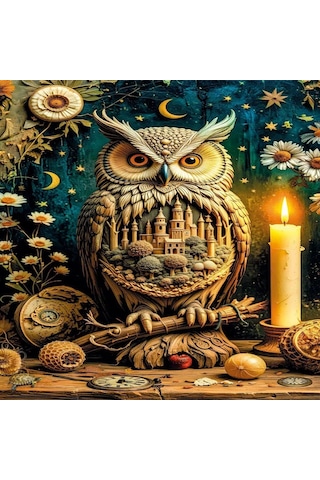 20849 Puzzle 1000 The Silent Town Watched By The Owl