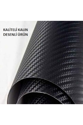 Araba Polimer Karbon Carbon Fiber Folyo Vinil Kaplama 15 Cm