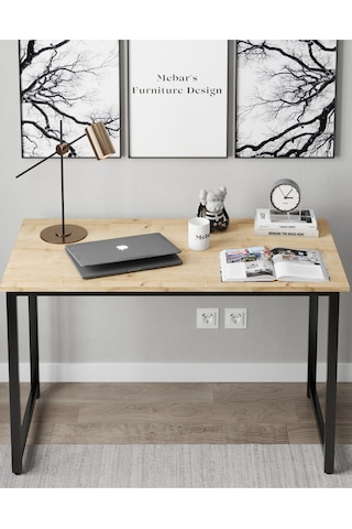 Narin Çalışma Masası Ofis Masası Bilgisayar Masası 120x60cm- Meşe Meşe
