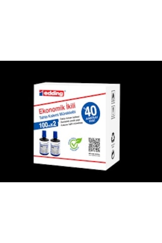 Edding Legamaster 100 Ml Tahta Kalem Mürekkebi Mavi 2 Li Kutu