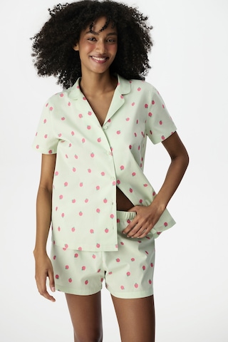 Penti Açık Yeşil Summer Breeze Pamuklu Gömlek Şortlu Pijama Takımı A.yesıl