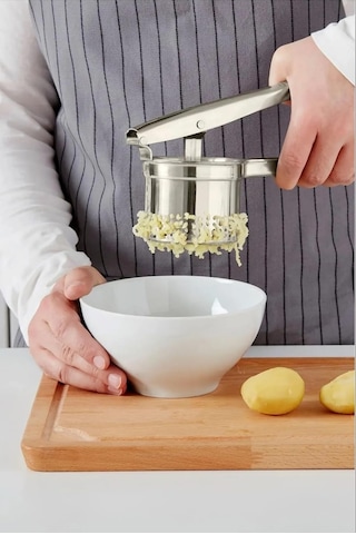 Home Patates Püresi, Sebze Ve Meyve Presi, Manuel Meyve Sebze Presi, Sebze Ve Meyveler Için Mutfak Püresi Patates Ezici Püre Yapıcı Yıkanabilir Sağlam Siyah