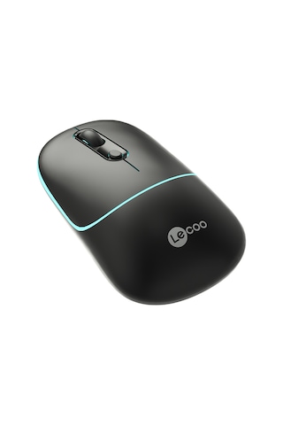 Lecoo WS210 Kablosuz 1600DPI 6 Tuşlu Çift Modlu RGB Şarj Edilebilir Sessiz Mouse