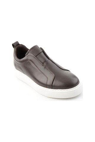 Bambi Kahve Napa Hakiki Deri Erkek Sneaker E01774008043