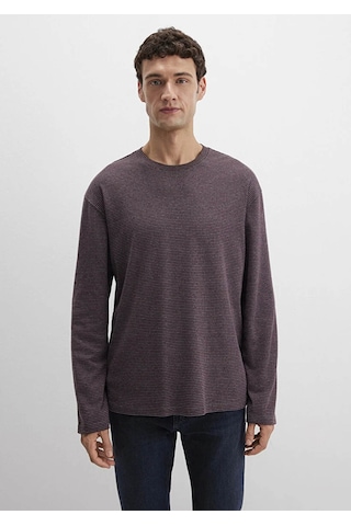 Mavi Loose Fit Bordo Erkek Uzun Kollu T-shirt M0613040-70434 Bordo