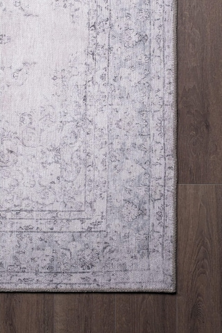 Dorian Eskitme Desenli Dokuma Taban Dekoratif Bej Halı (Al 128)