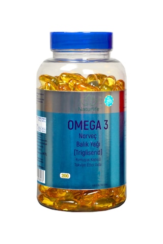 Naturlife Omega 3 Norveç Balık Yağı Yumuşak Kapsül 52 G