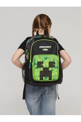 Smiggle Minecraft Büyük Boy Öğrenci Okul Sırt Çantası 42 30 Cm Yeşil