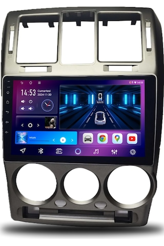 Caros Hyundai Getz 2003-2011 Uyumlu Android Multimedya Büyük Çerçeveli 4gb Ram 64gb Hafıza 9"