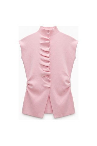 Eibi Triko Bluz Pembe