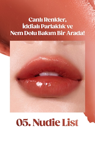 Yoğun Nemlendirme Sunan Vegan Dudak Balmı Perıpera Ink Mood Glowy Balm 5 Nudie List Hip Gray 13576243