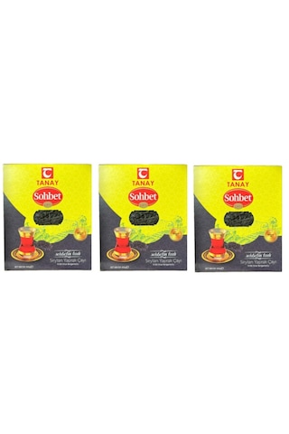 Tanay Sohbet Bergamotlu İthal Seylan Yaprak Çayı 3 x 400 G