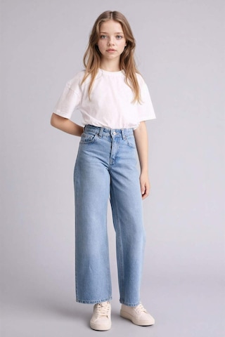Defacto Straıght Wıde Jean Pantolon Kız Çocuk G4654a826smnm39 Mavi-nm39