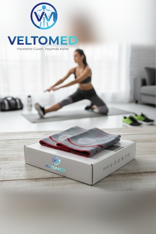 Veltomed 3D Örme Sporcu Dizlik 2'li
