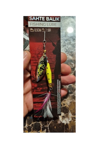 8.5cm 7.1gr Yapay Balık Yemi Sari