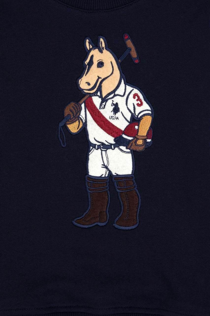 U.S. Polo Assn. Erkek Çocuk Lacivert Bisiklet Yaka Sweatshirt 50316472-VR033