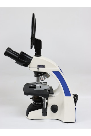 Ece Opto-edu Laboratuvar Araştırma Mikroskobu Trinoküler 2000x Infinity Plan Optik Sistem Ve Lcd Ekranlı Mikroskop Kamerası Alüminyum Bavulda