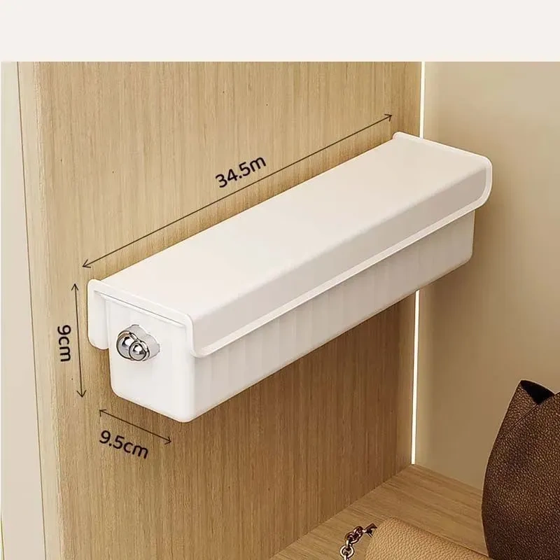 Kosona 6 Bölmeli Sağlam Plastik Depolama Kutusu - 34.5x9.5x9 Cm, Ergonomik Kollü, Kapatabilir Kapaklı, Ev/ofis/seyahat İçin Çeşitli Eşyaları Düzenle Beyaz