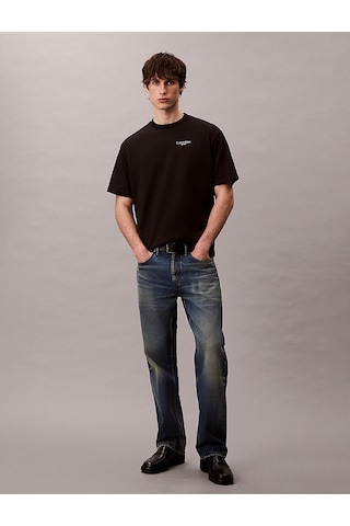 Calvin Klein Erkek T Shirt Lv04rd825g Ub1 Siyah Siyah