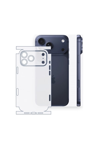 Apple iPhone 17 Pro Max Uyumlu Fullbody Arka Kaplama Hidrojel Koruyucu Film 09624707