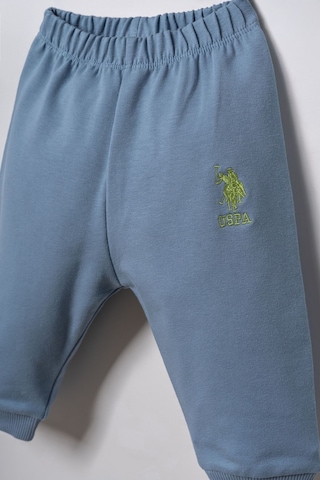 U.S. Polo Assn. Erkek Bebek Baskılı Beyaz Uzun Kol Pijama Takım Usb3165-c-v2 Usb3165-c-v2