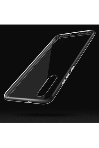Huawei P20 Kılıf Zore Süper Silikon Kapak Renksiz