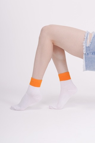 The Socks Company 3 Çift Kadın Beyaz Tenis Çorabı 23SDCR980P Beyaz