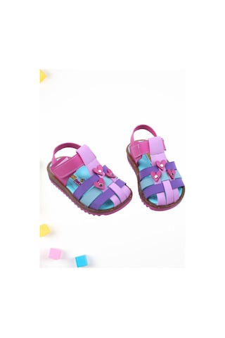 Papuç Sepeti Arzen-2879 Kız Bebek Ortopedik Sandalet Ayakkabı 001