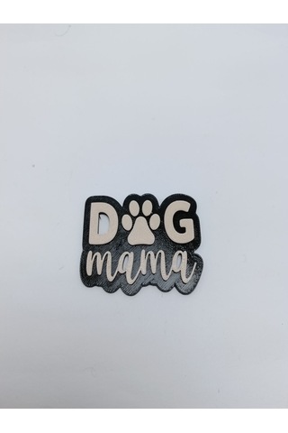 Dog Mama - Siyah A.pembe Magnet