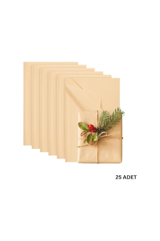Kraft Pelur Kağıt - Hediye Ve Çiçek Paketleme Kağıdı, 25 Li Paket, 50x70 Cm
