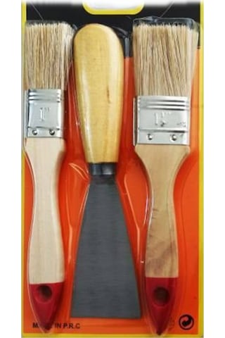 Boya Kestirme Fırça- Spatula Seti 3lü 5224 Çok Renkli