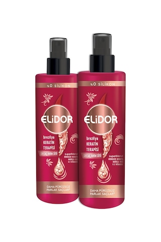 Elidor Brezilya Keratin Terapisi Sıvı Saç Bakım Sütü  2 x 200 ML