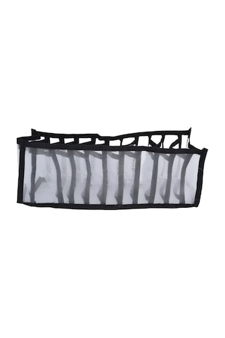 Fosenze Siyah Çok Amaçlı Klasörlü Depolama Kutusu - Nylon Malzeme, Kuru, Katlanabilir, 33x16x40 Cm - Giyim, Kozmetik Ve Çeşitli Eşyalar İçin Siyah