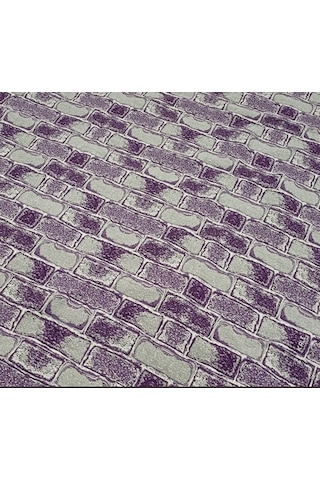 Savan Dokuma Halı Örtüsü 6m² 200 300 Kale Lila4 Lila