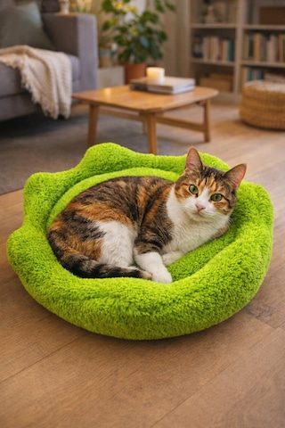Çiçek Kedi Yatağı