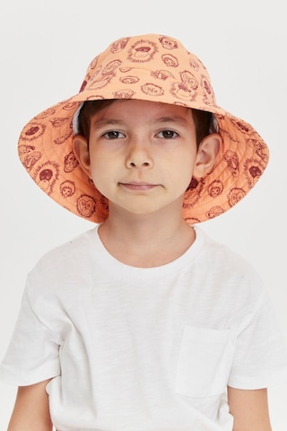 Benitto Kids Erkek Çocuk Desenli Bucket Şapka 7007-turuncu Turuncu