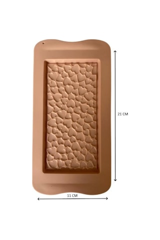 Silikon Çikolata Kalıbı Mini Kalp 21 11 Cm