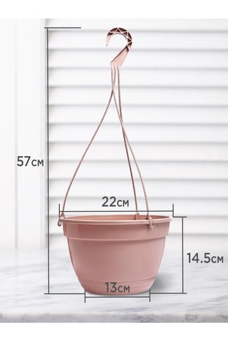 Ho'me Çiçekler İçin Dış Mekan Asma Saksı Seti 8 Adet 3,7 Litrelik 373627394