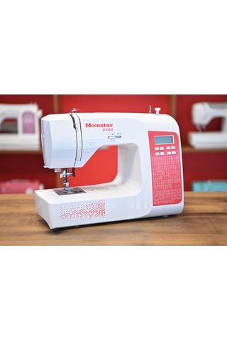 Moonstar Ev Tipi Elektronik Düz Dikiş Makinesi 200 Desen / Model 2720 Beyaz