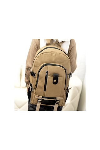 Ruicoo Erkekler İçin Kanvas Sırt Çantası - Büyük Kapasiteli, Günlük Kullanıma Uygun, Seyahat Ve Okul İçin Asker Yeşili Yeşil