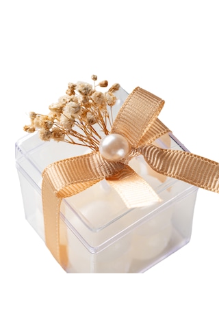 Mika Kutu İçerisinde Bubble Mum 10 Adet