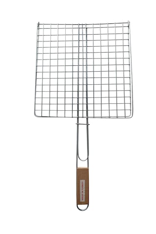 Mobilreyon Mangal Barbekü Izgarası,ahşap Saplı Tel Izgara 30 30cm