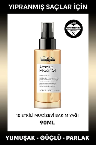 L'Oréal Professionnel Expert Absolut Repair Yıpranmış Saçlara 10 Etkili Saç Bakım Yağı 90 ML