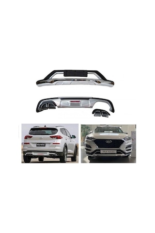 Hyundaı Tucson 2019 Ön ve Arka Tampon Koruma Difüzör