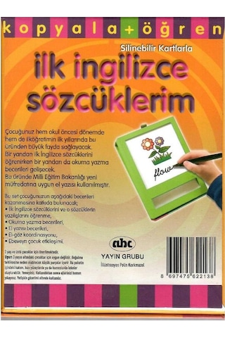 İngilizce İlk Sözcüklerim - Silinebilir Kartlarla Kopyala + Öğren Özel Kutusunda
